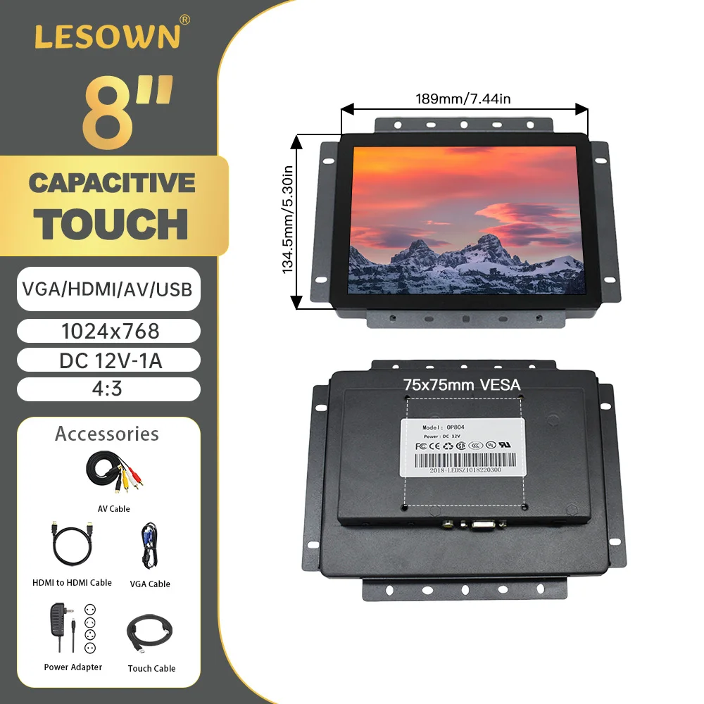  8in touch monitor 