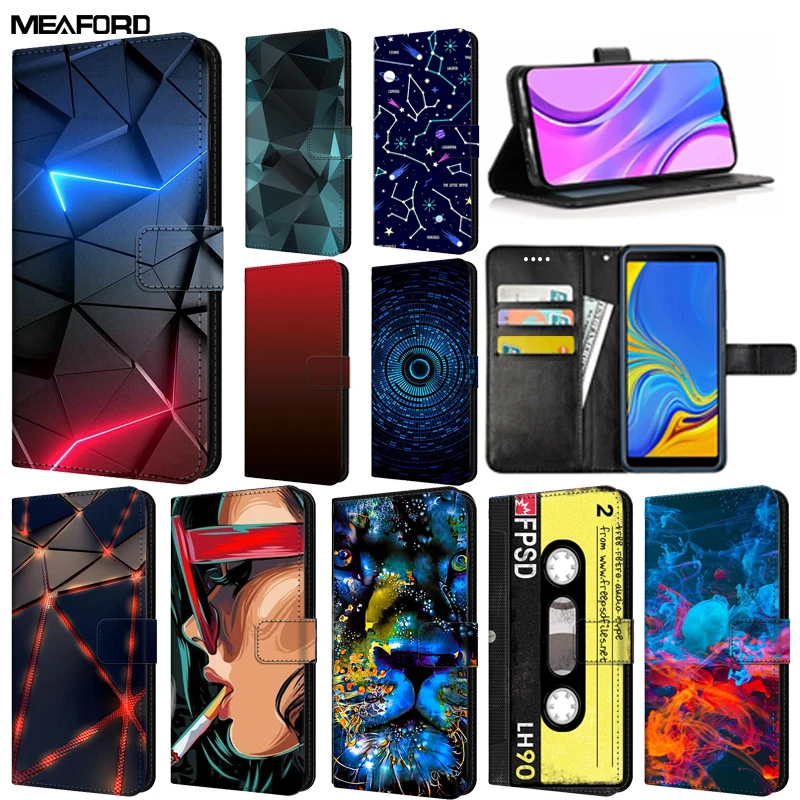 Funda de cuero con tapa para OPPO Find X5 FindX5 Lite, funda Realme GT2 Pro 9 5G de lujo con soporte para tarjetas, funda para teléfono OPPO A36 A76 A96 4G