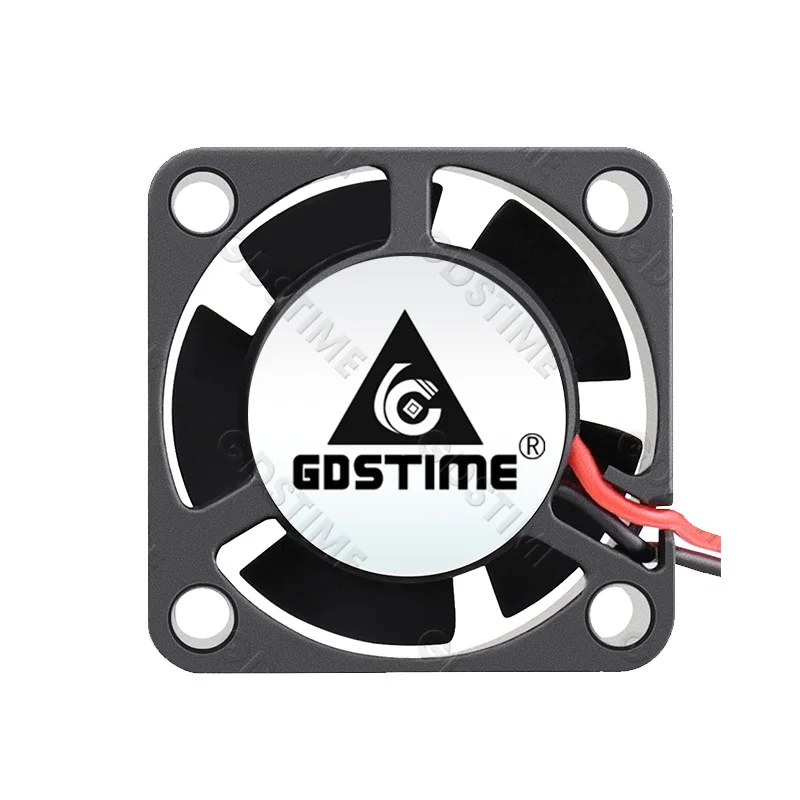 Gdstime 2510 Mini PC Cooler 25x25x10mm 25mm ventilador de impresora 3D 24V DC 12V 5V 2PIN ventilador de refrigeración Axial de doble bola radiador de alta velocidad - imagen 2