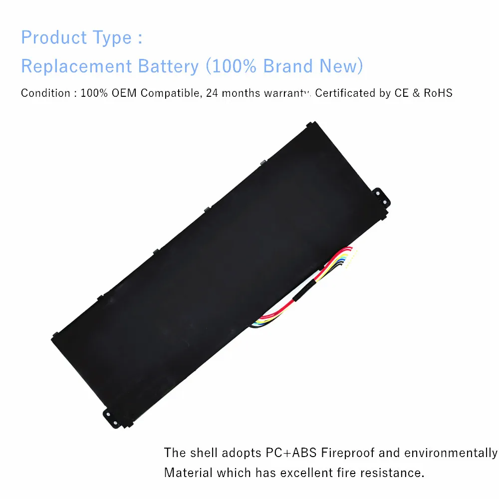 Batería del ordenador portátil para Acer Aspire: E3-721 E5-771 E5-771G ES1-311 ES1-511 ES1-512 ES1-711 ES1-711G R3-131T R7-371T V3-111 - imagen 4