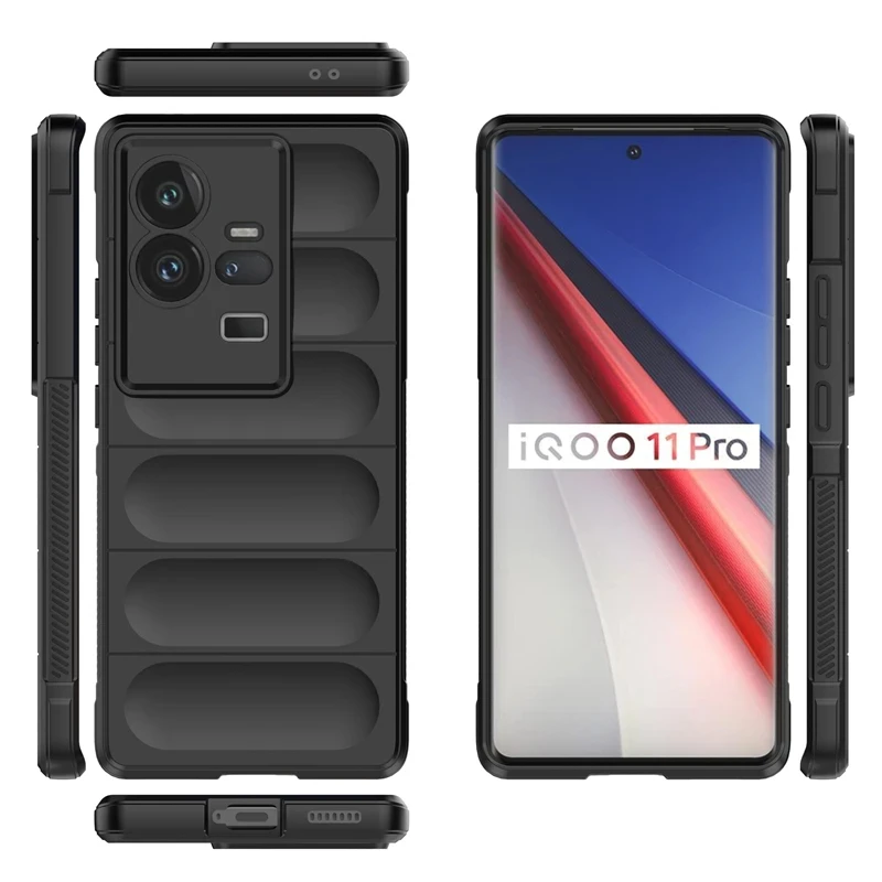 Funda para VIVO iQOO 11 Pro iQOO11 Pro 5G, carcasa trasera de silicona suave, anticaída, protección a prueba de golpes, fundas para teléfono - imagen 3