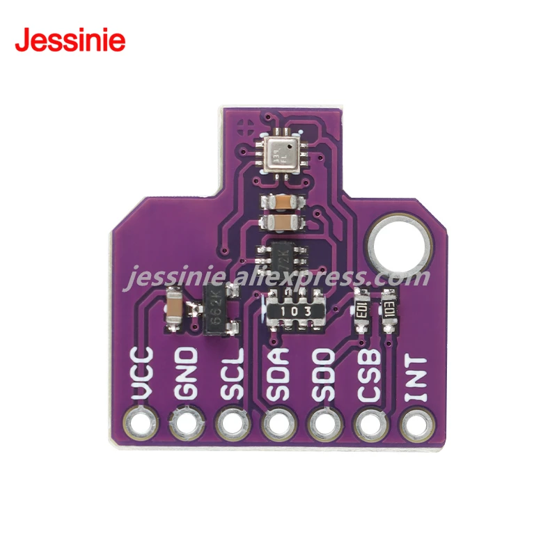 Módulo Sensor de presión Digital BMP388, medición de temperatura, Sensor de presión atmosférica de alta precisión de 24 bits, I2C, 10 Uds./1 ud. - imagen 4