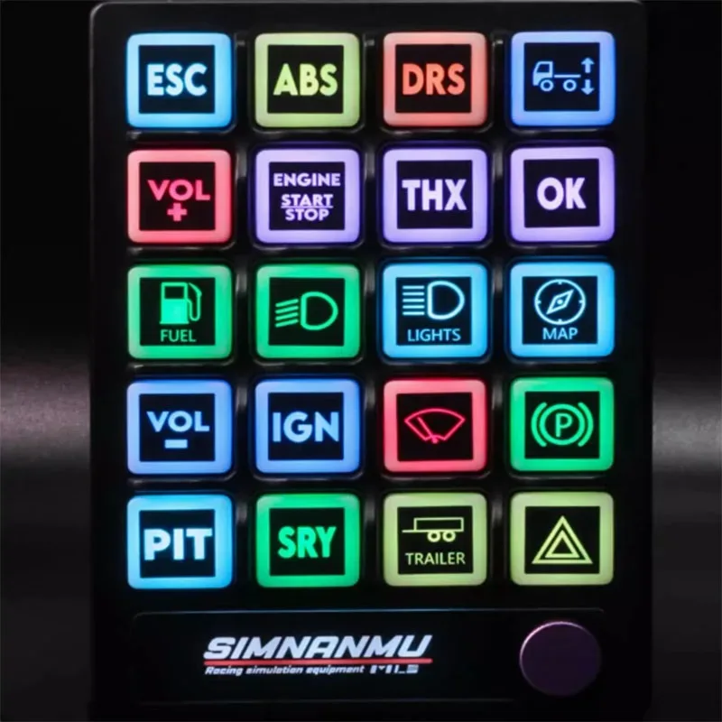 Juego Simracing, caja de botones de Control Central RGB multifunción para juegos de carreras de PC como Logitech g29 Thrustmaster Fanatec - imagen 3