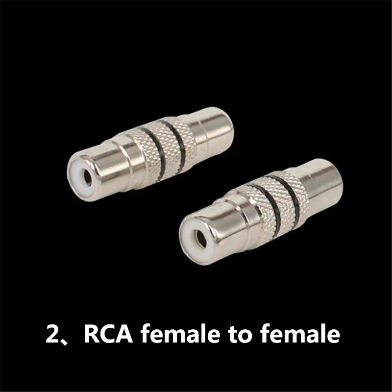 Adaptador de enchufe de Audio de 3,5 ", 10 piezas de 1/8mm, 3,5mm, macho, hembra a RCA, 2,5mm, 3,5mm, AV, CCTV, mono ESTÉREO - imagen 3