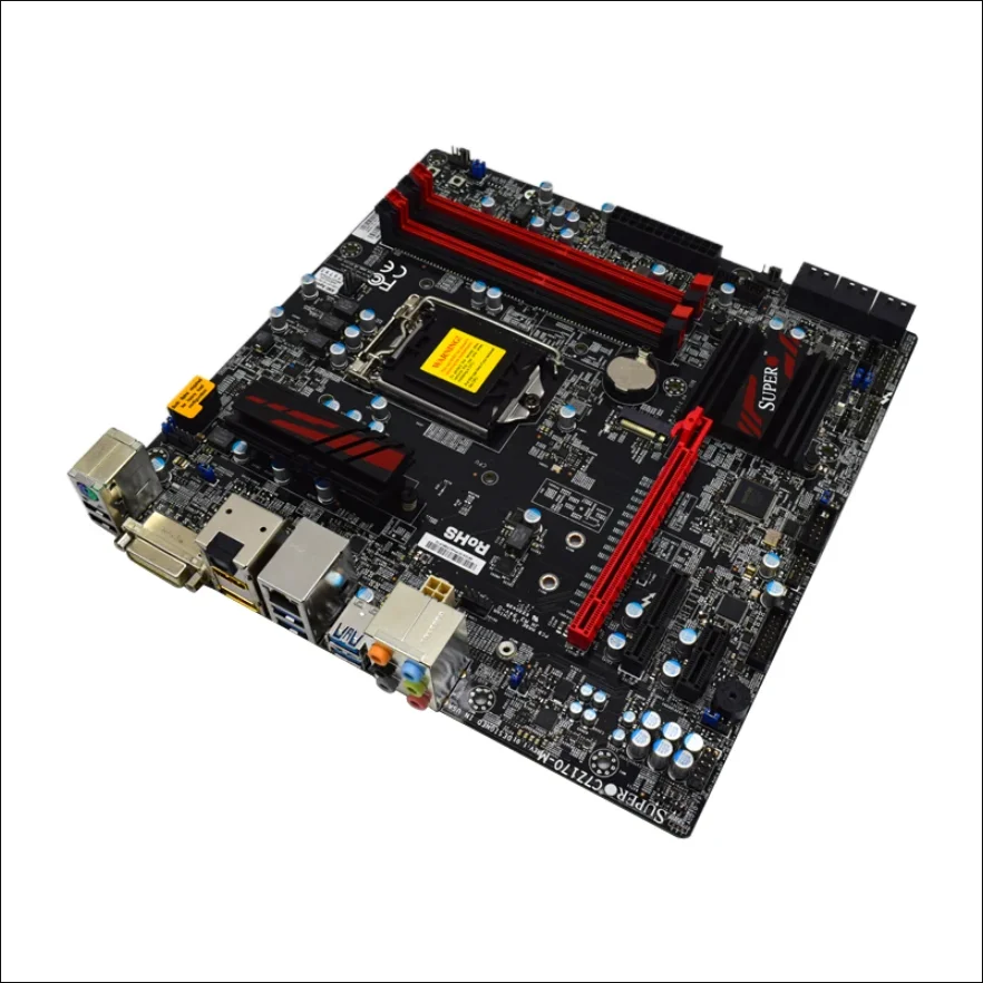 SUPERMICRO C7Z170-M placa base LGA 1151 compatible con i7 7700K 6700K i5-7600K 6500 i3-7350K 6300 CPU 4xDDR4 64GB HDMI mATX Intel Z170 - imagen 5