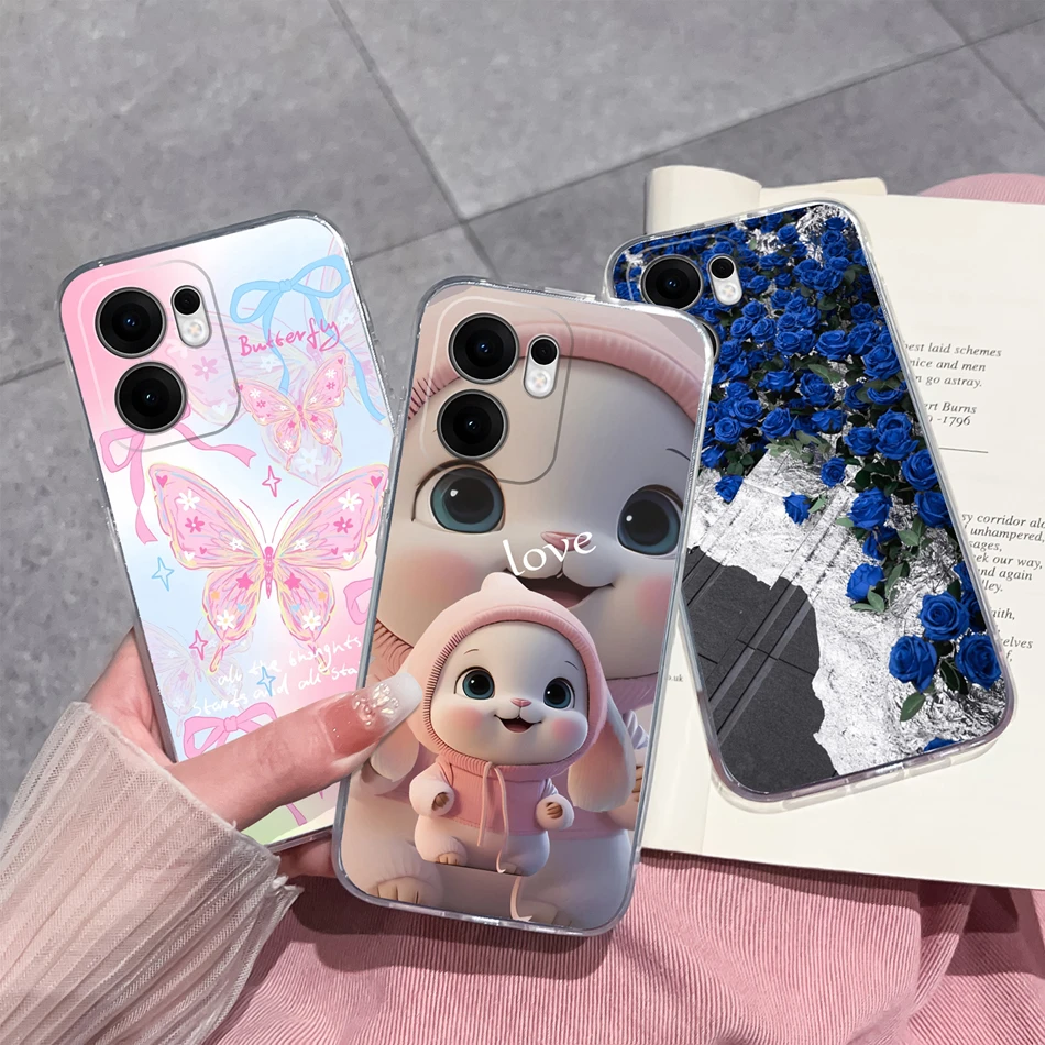 Funda transparente para Oppo Reno 13F 4G 5G, bolsas creativas transparentes para teléfono Oppo Reno13 F Reno 13 F, fundas blandas, funda trasera a prueba de golpes - imagen 4