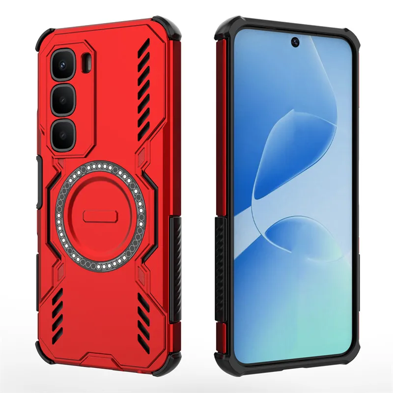 Para Infinix Hot 60 4G funda Infinix Hot 60 4G cubierta disipación de calor fundas de teléfono de carga inalámbrica magnética para Infinix Hot 60 4G - imagen 5