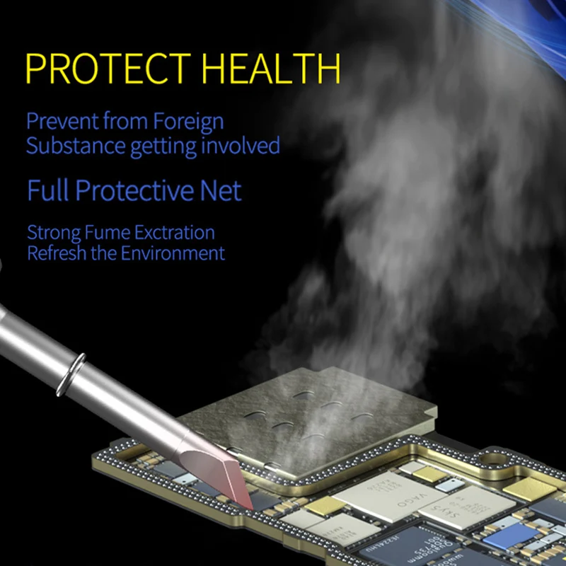 Instrumento de extracción de humos de microscopio de flujo de viento mecánico con regulación del viento de 4 velocidades ventilador de extracción de humos de soldadura de alta frecuencia - imagen 2