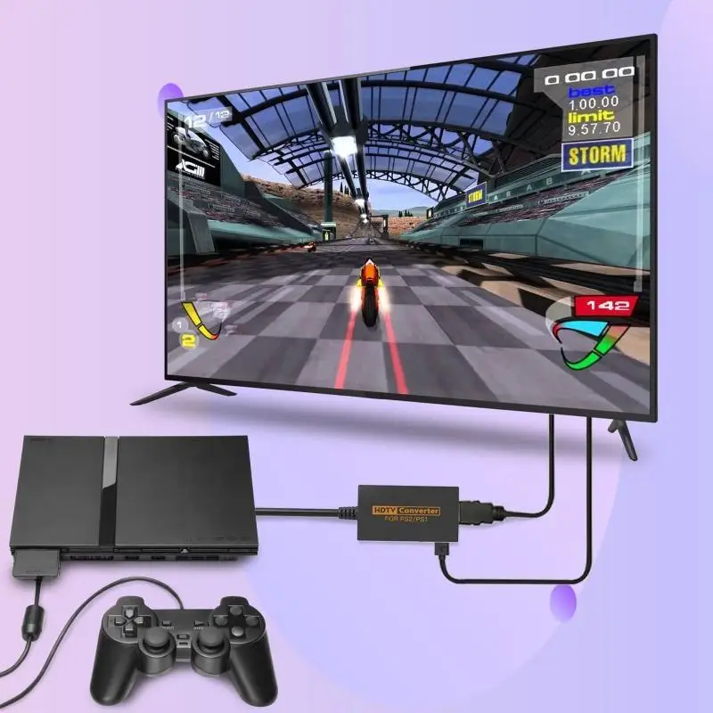 Convertidor y vídeo Y1UB, adaptador conversión HDTV con Cable USB, Compatible con consola juegos Retro PS1 a - imagen 2