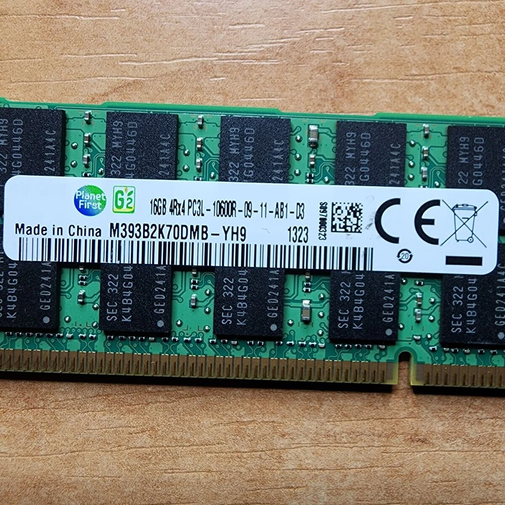 Para Samsung RAM 16GB 16G 1333 DDR3L PC3L 4RX4 10600R REG ECC memoria de servidor M393B2K70DMB-YH9 - imagen 4