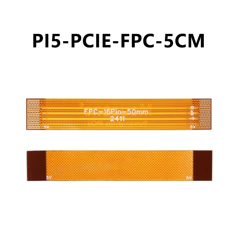 Raspberry Pi 5 PCIE FPC Cable Flexible con combinación diferencial 90R mayor velocidad opcional 3CM 4CM 5CM 8CM para M.2 NVMe SSD - imagen 4