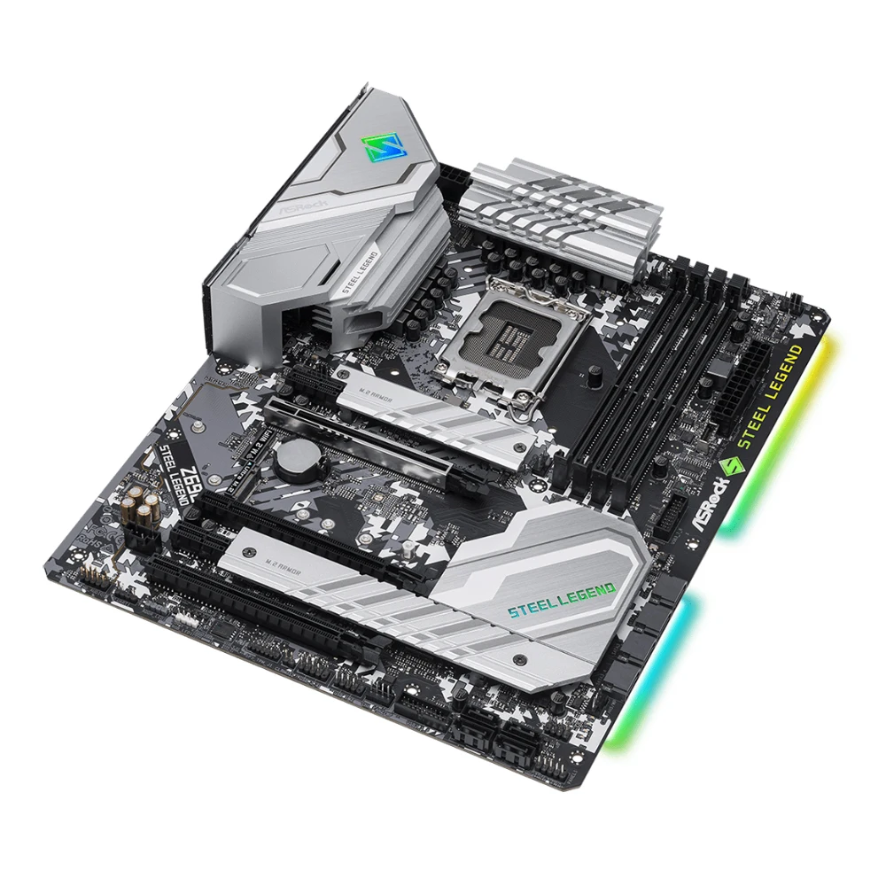 Placa base ASRock Z690 STEEL LEGEND compatible con i9-14900F i7-12700K i5-12400F CPU 4xDDR4 M.2 PCIe 5,0 ATX LGA1700 Z690 - imagen 3