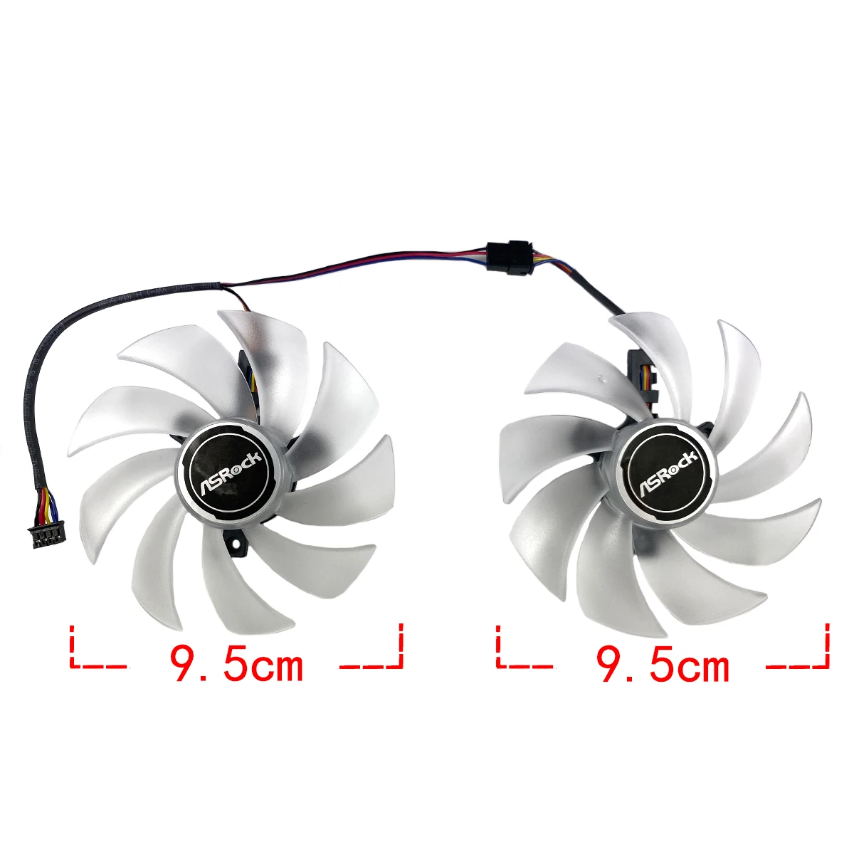 DIY para ASROCK Radeon RX6600 6600XT 6650XT 6700XT Challenger D OC ventilador de repuesto para tarjeta gráfica - imagen 2