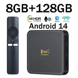 TV98 Pro TV Box Android WiFi, IPTV y control por voz
