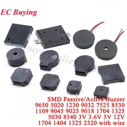 Zumbador Piezoeléctrico Magnético SMD – Buzzer Pasivo y Activo