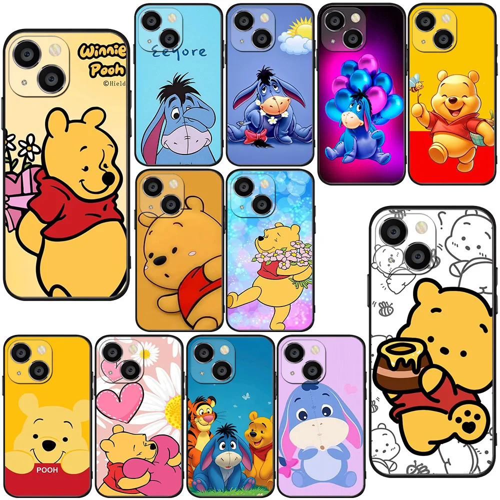 BK-34 Winnie Pooh Eeyore funda blanda para Samsung A42 A50 A50S A51 A52 A53 A70 A71 A73 A05 A05S A06 A15