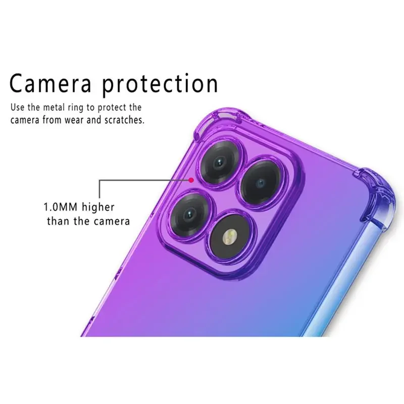 Funda de TPU con gradiente a prueba de golpes para Honor X8c X7c X5b Plus X6b X8b X7b 5G X8a X7a X6a X6 X8 funda protectora Fundas Coque Capa - imagen 5