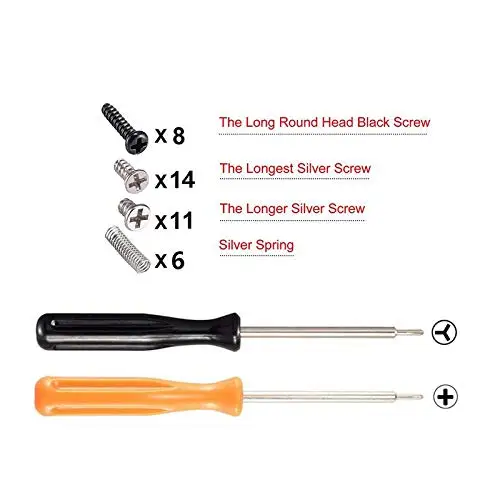 eXtremeRate Juego completo de botones rojos con herramientas para interruptor NS y JoyCon OLED, teclas de dirección ABXY de repuesto, gatillo SR SL L R ZR ZL - imagen 3