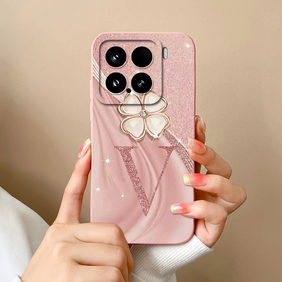 Funda de teléfono para Xiaomi 15 Pro Capa moda A a Z letra suave Funda protectora trasera de silicona para Xiaomi15 Pro Funda Capa - imagen 4