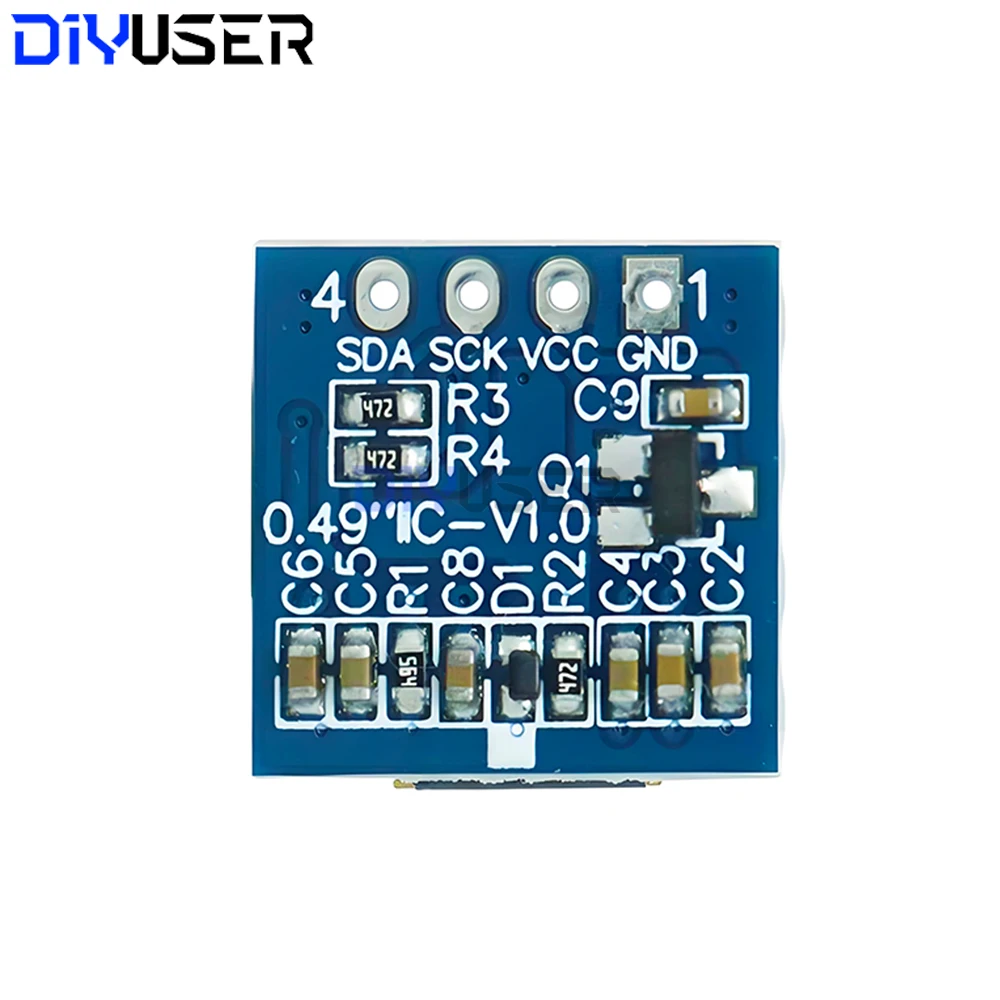 Módulo LCD de pantalla OLED de 0,49 pulgadas, pantalla blanca de 0,49 ", interfaz I2C IIC 64x32, controlador SSD1306 para Arduino AVR STM32 - imagen 2