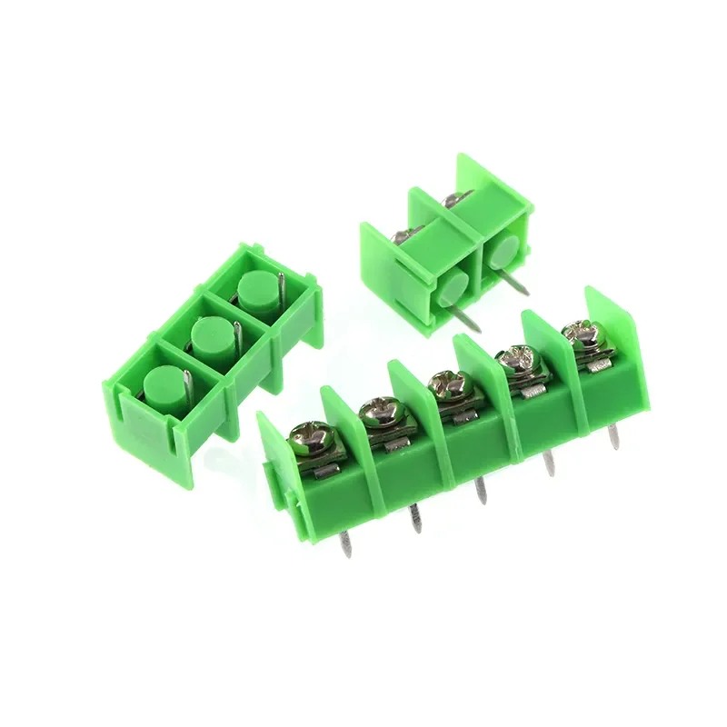 10 unids/lote KF8500 8,5 MM 2P 3P 4P Terminal de conexión tipo valla Terminal PCB negro/verde - imagen 2