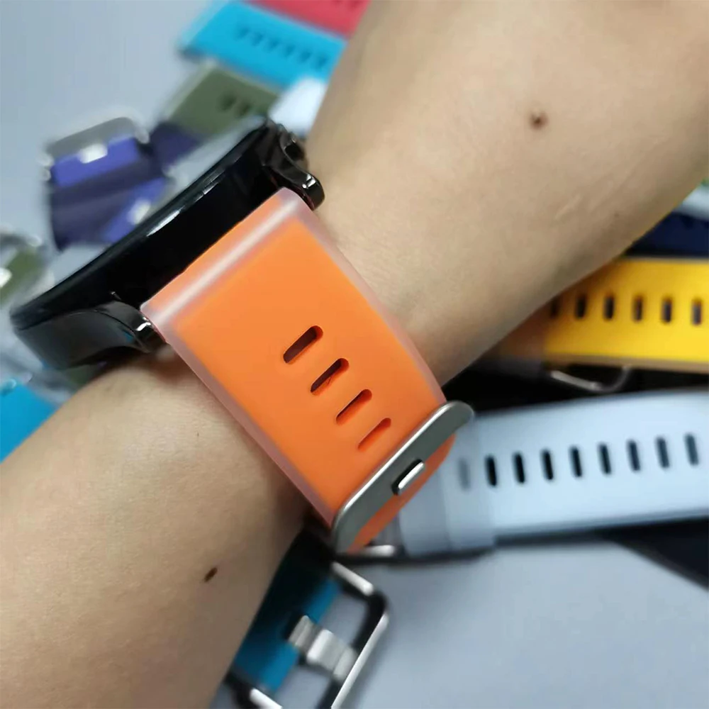 Correa de silicona translúcida de dos tonos de 22mm para COROS PACE 4, correa de reloj deportivo para COROS APEX 4 42mm/APEX 2 Pro/PACE 3, pulsera suave - imagen 4