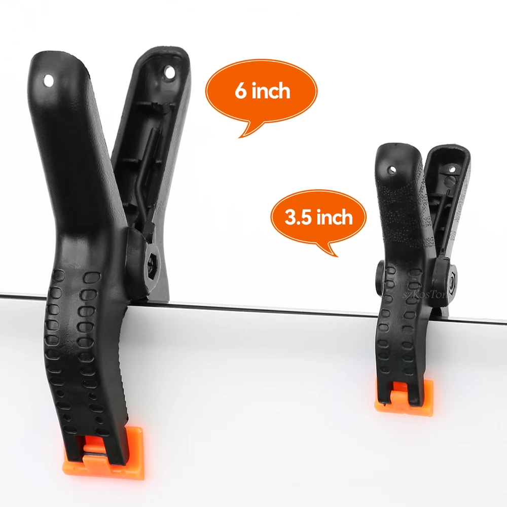 Abrazaderas de muselina de alta resistencia para fotografía, soporte de fondo para fotomatón, Clip de fondo fijo, pantalla verde de muselina, 1/12 Uds. - imagen 5