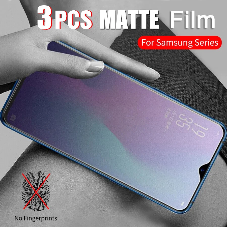 Película de hidrogel mate suave para Samsung Galaxy, Protector de pantalla esmerilado, M13, M23, M33, M53, M12, M22, M32, M42, M52, 5G, M62, M10, M20, M30, 3 unidades - imagen 2