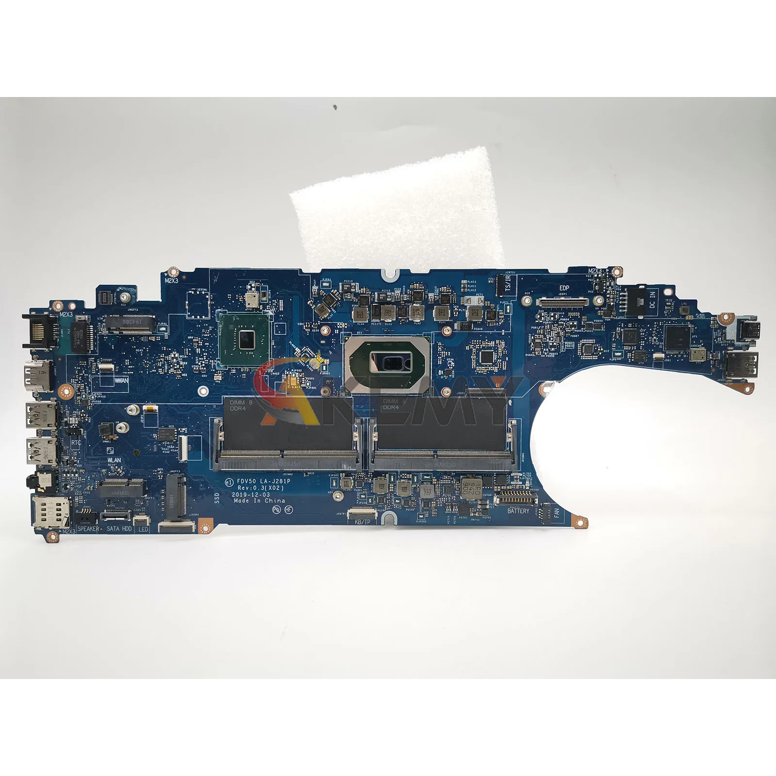 Para la placa base del ordenador portátil Dell 5511 FDV50 LA-J281P con I5 I7 10. ° CPU CN-09XKR8 CN-093YRG CN-0JK8G1 CN-0C33CM 100% probado OK - imagen 3