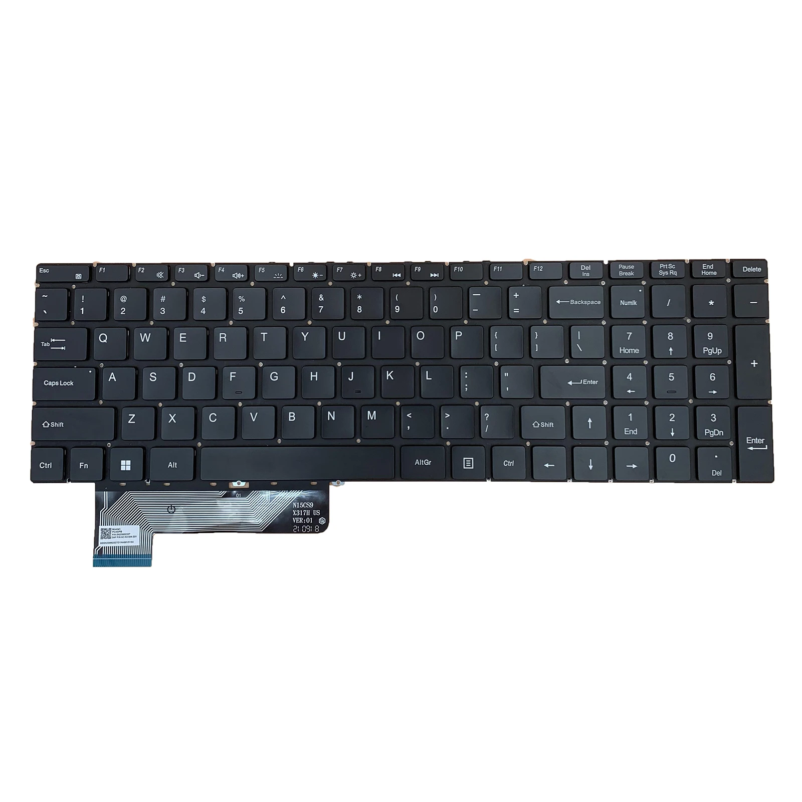Teclado de EE. UU. Para Gateway GWTN156-9GR, GWTN156-9BL, 9SL, GWTN156-9BK - imagen 3