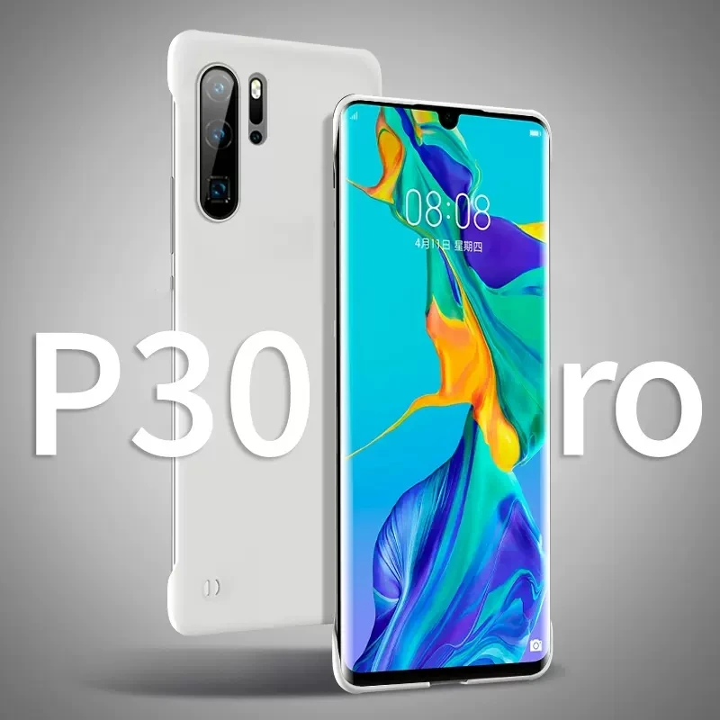 Funda trasera de PC dura sin marco de Color caramelo sólido para Huawei P30 Pro Coque p30Pro fundas ultrafinas a prueba de golpes - imagen 2