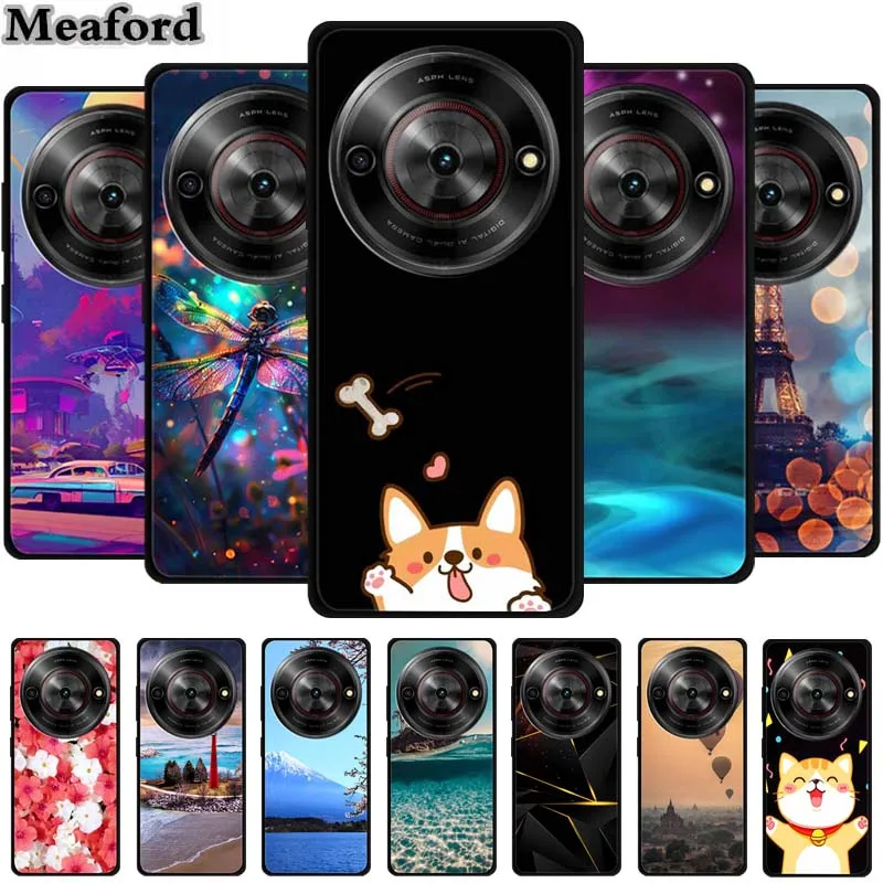 Para ZTE Blade A75 5G funda Original de silicona suave TPU fundas de teléfono contraportada para ZTE Z2357N paisaje protección a prueba de golpes etui