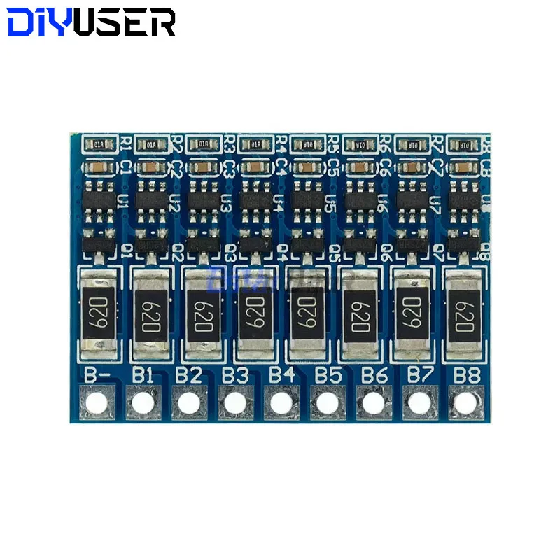 Placa de protección de función de equilibrio 5S 21V 4,2 V 68mA 5S batería Lipo de iones de litio 18650 baterías equilibradas 3S 4S 5S 6S 7S 8S - imagen 5