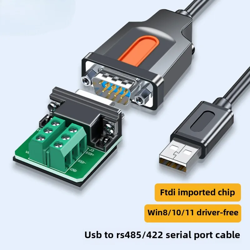 Accesorios electrónicos USB a puerto serie RS485/422, Cable de datos, batería, PLC, línea de configuración de depuración FT232