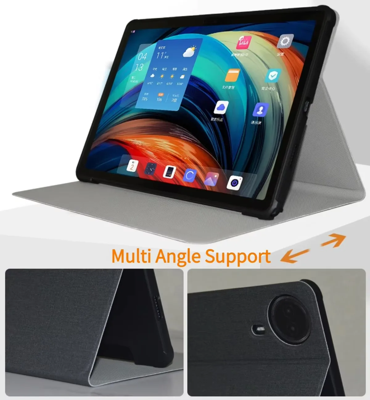 Business Tablet Cover for Teclast T50HD T50Max 2024 Case 11" Pu Leather with Soft Backshell Multi-Angles Stand for T50Plus 2024 - imagen 3