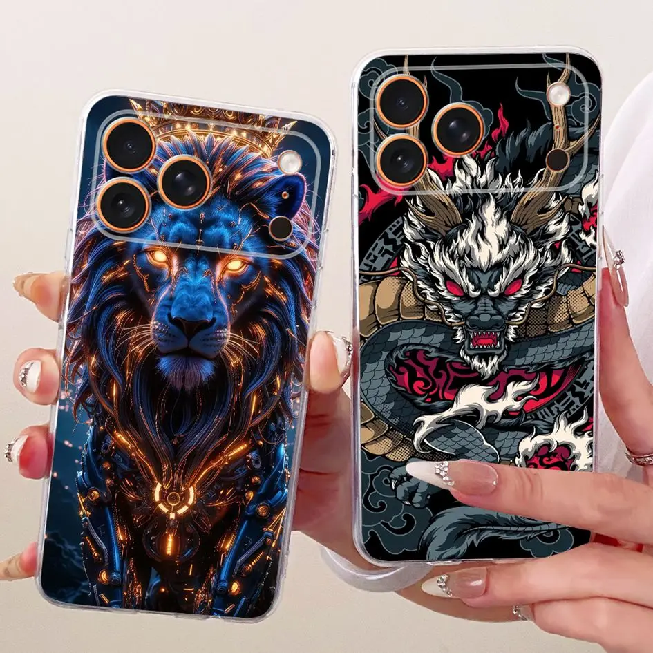 Para iPhone 17 Pro Max funda Popular flor mariposa cubierta transparente carcasas de teléfono para iPhone 17 Air Pro 17Air 17Pro parachoques suave - imagen 2