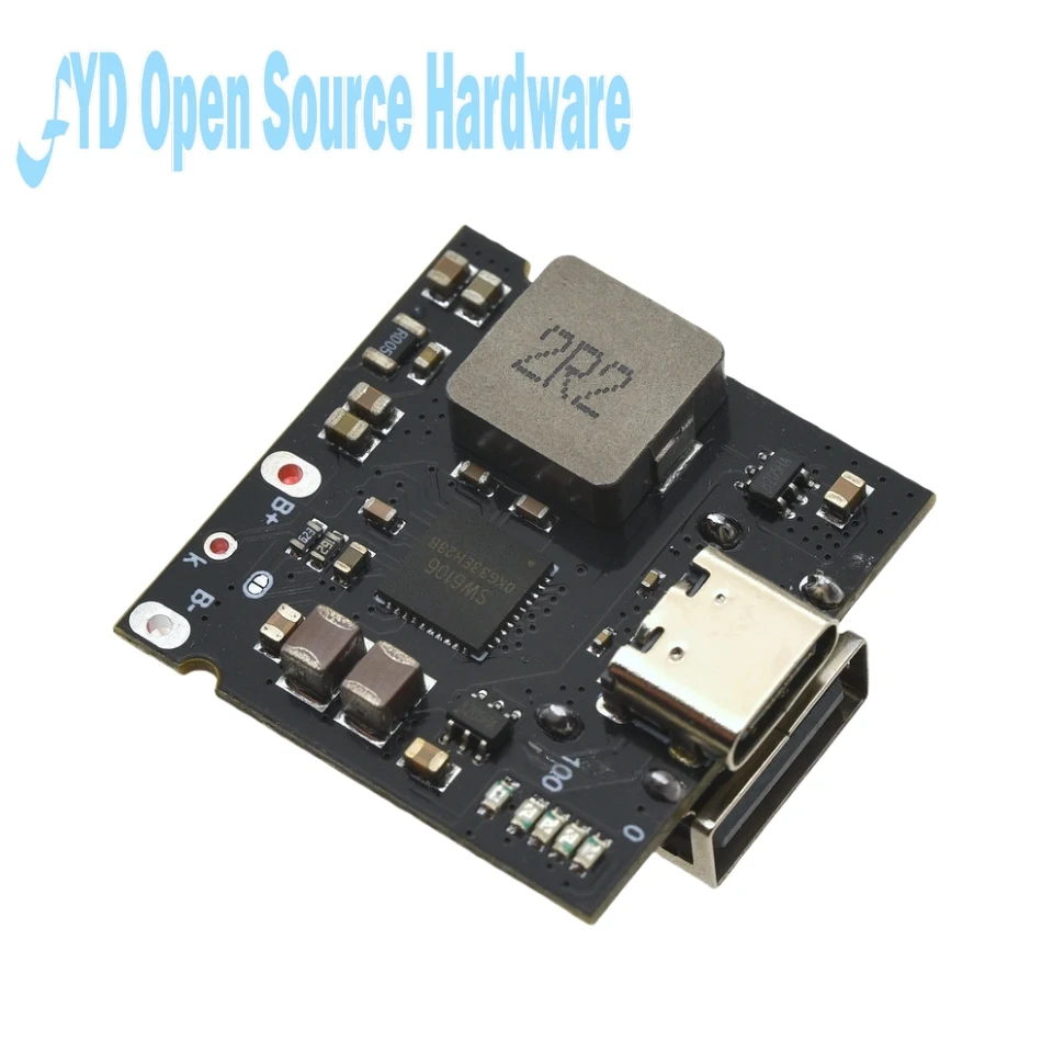 Placa integrada de carga y descarga de batería de litio de 3,7 V 4,2 V PD módulo de banco de energía móvil de carga rápida bidireccional 4A - imagen 3