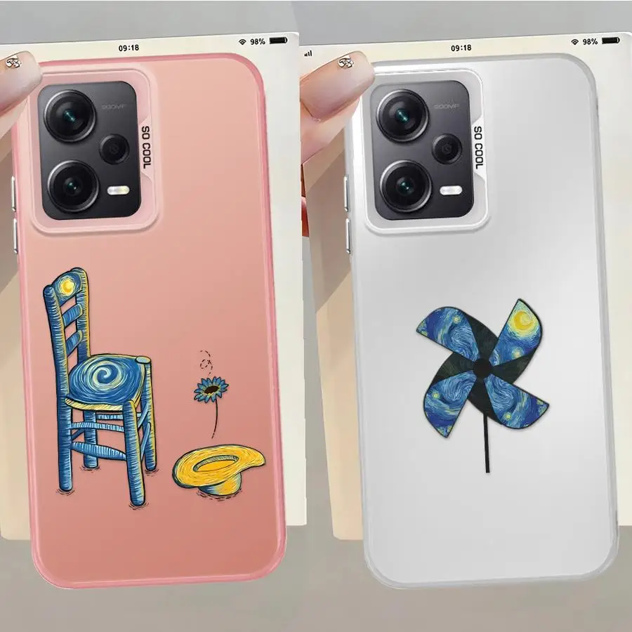 Funda trasera para teléfono Xiaomi Mi 12T Pro 13T 11 Lite Van Gogh Creatividad