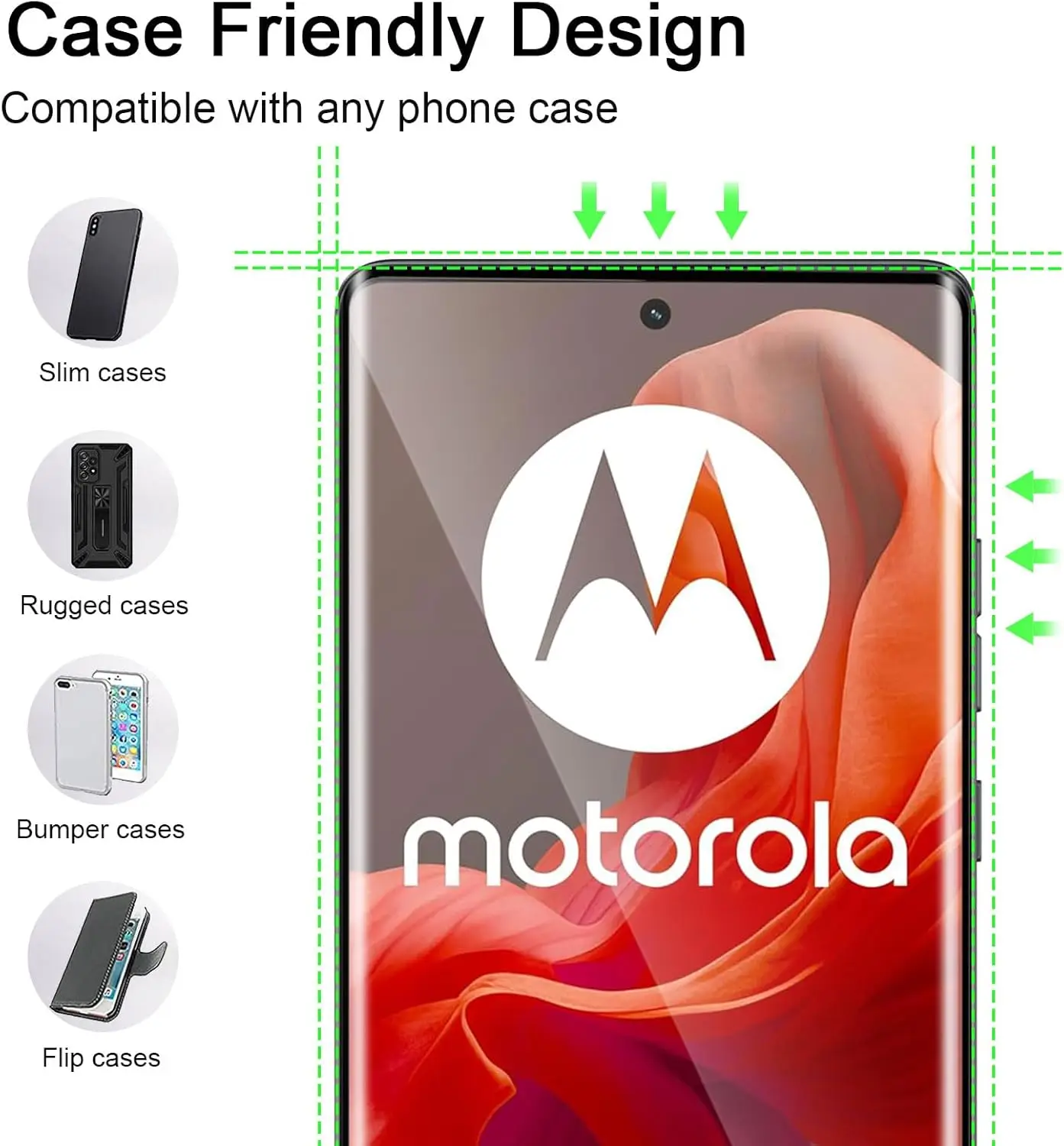 2/4 Uds vidrio templado para Motorola Moto G85 5G 3D Protector de pantalla curvo antiarañazos - imagen 3