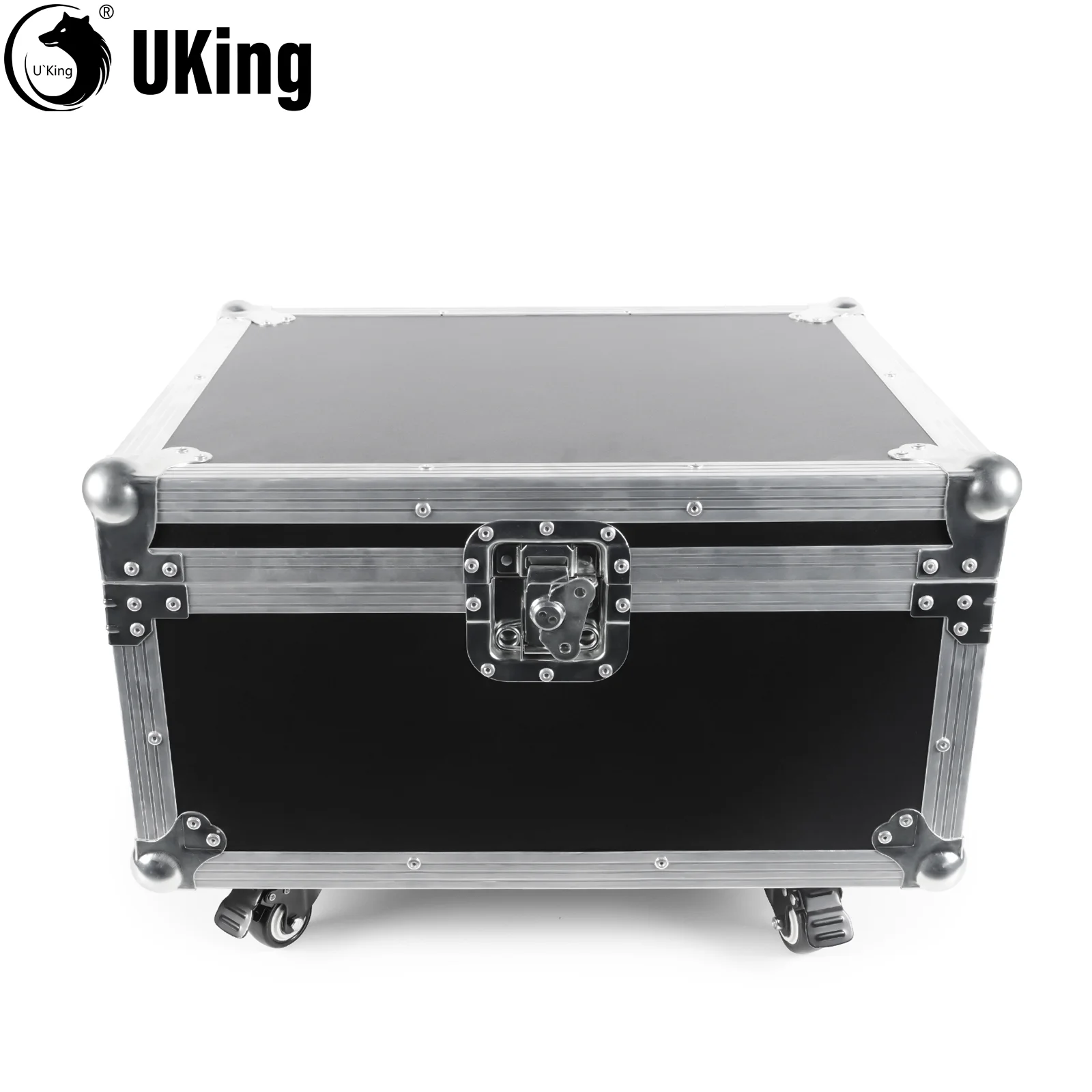 Caja de línea aérea U'King G-TOUR Series, caja de Gator resistente con ruedas y mango retráctil para 4 Uds., luz con cabezal móvil Gobo de haz de 30W - imagen 2