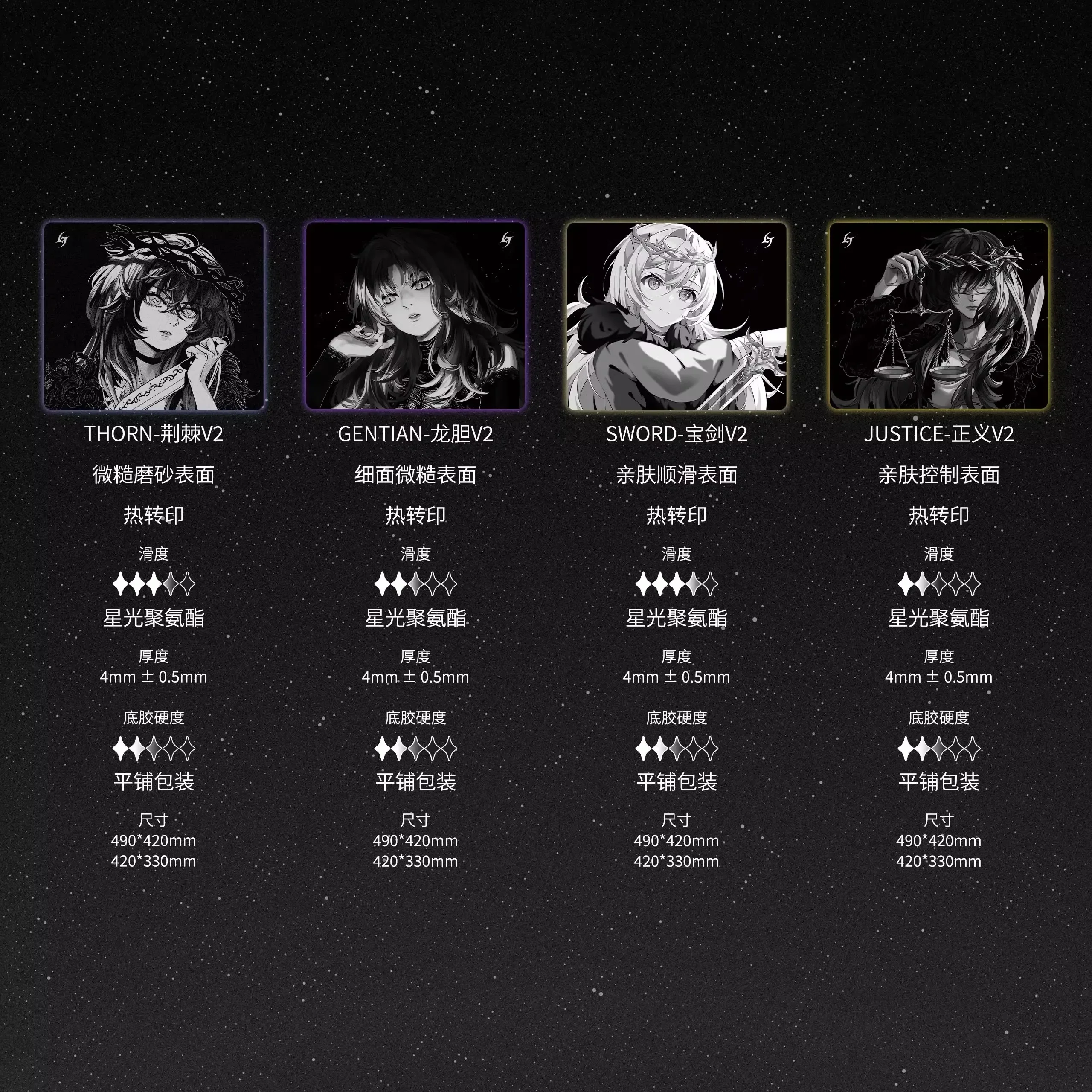 Alfombrilla de ratón Aimstar Thorn e-sports, alfombrilla de ratón suave Fps para juegos, alfombrilla de ratón antideslizante de 3,5mm, accesorios para juegos, alfombrilla para ratón, regalos para jugadores de PC - imagen 5