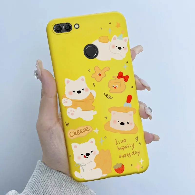 Para Huawei Y9 2018 Funda FLA-LX3 LX2 LX1 suave TPU Funda de silicona lindo astronauta Panda Funda de teléfono para Huawei Y9 (2018) Coque Funda - imagen 2