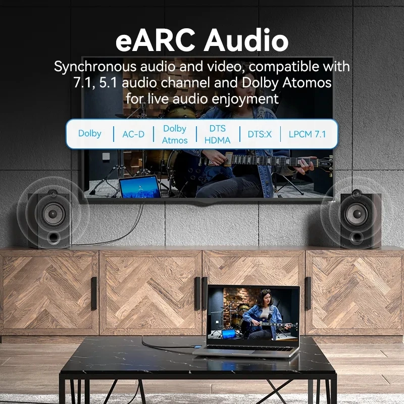 MIZIQIER Cables largos 8K HDMI 2,1, cable trenzado de ultra alta velocidad de 48Gbps-4K@120Hz 8K@60Hz para Roku TV/PS5/PS4/HDTV/RTX 3080 3090 - imagen 4