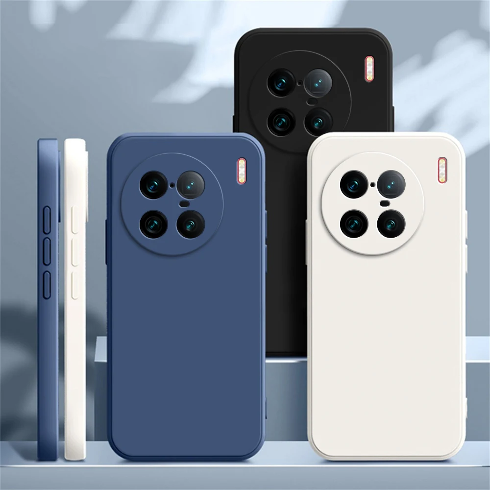 Funda de silicona líquida Original para VIVO X90 Pro Plus, Funda protectora de cámara cuadrada de lujo de alta calidad, VIVOX90 X90Pro Pro + 5G - imagen 2