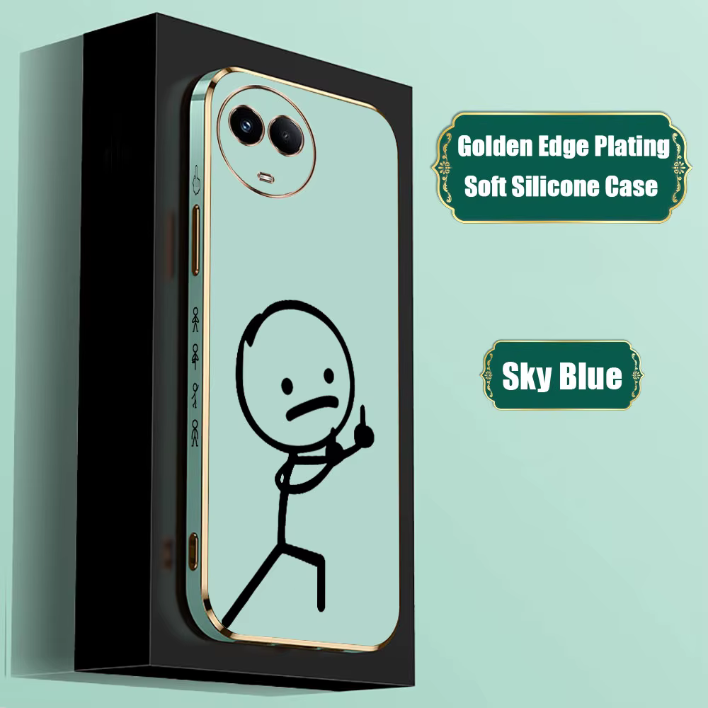 Funda de E-TPU suave para hombre, carcasa divertida de dedo medio para REALME GT 7, 8, 8I, 9, 9I, 10, 11, 12 PRO, C21Y, C33, C35, C53, C55, C63, C65 - imagen 5