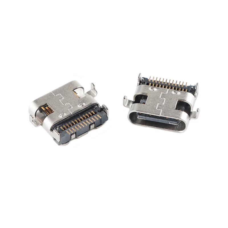 10 uds/5 uds tipo C USB 3,1 24 pines adaptador de conector macho SMD SMT hembra tipo C enchufes de carga Cable de datos reparación de accesorios - imagen 4