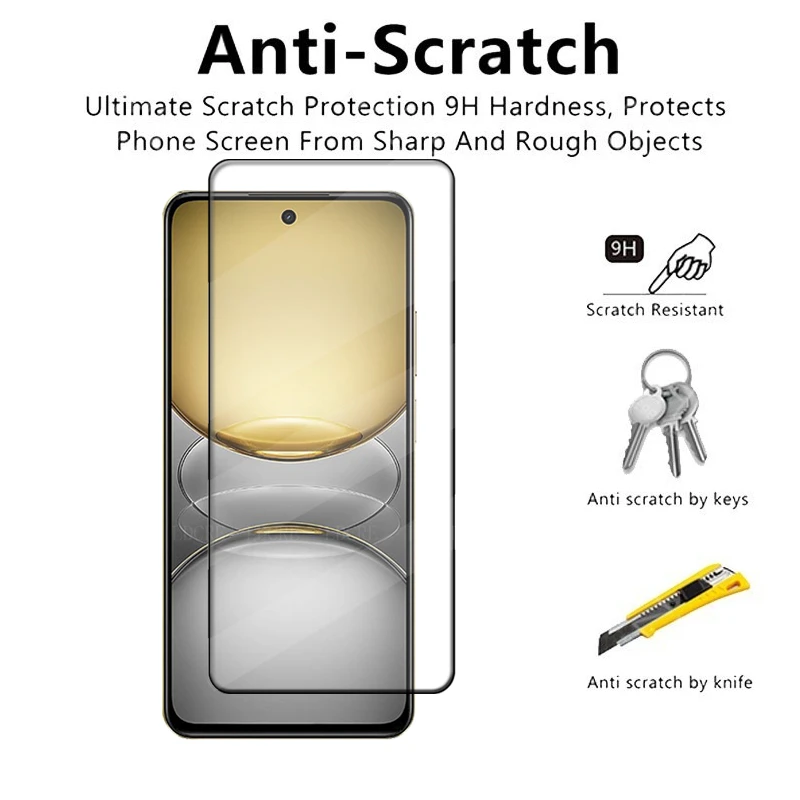 Vidrio 6 en 1 para Realme C75 para OPPO Realme C75 vidrio templado pegamento de cubierta completa HD 9H Protector de pantalla Realme C75 C 75 lente de vidrio - imagen 3