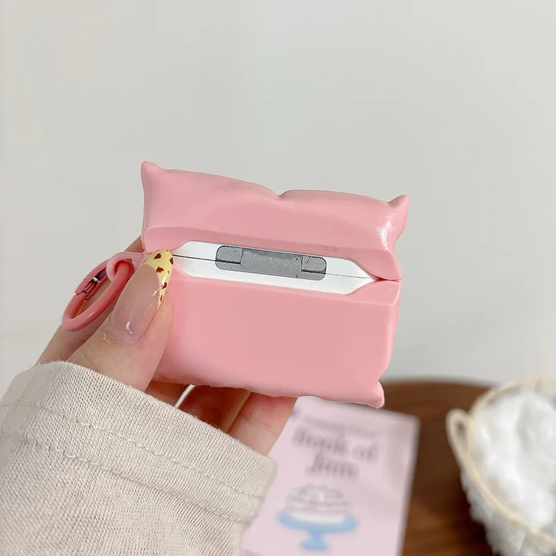 Para Funda Airpods Pro 3, Funda protectora de silicona con almohada colorida para auriculares para Airpods Pro 2 Funda/Airpods 1 2 3 4 Funda - imagen 4