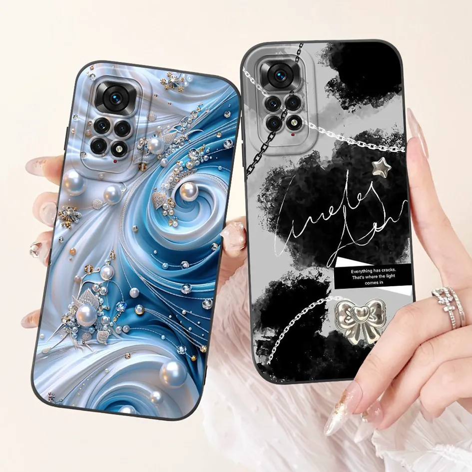 Para Xiaomi Redmi Note 11 Pro 5G Funda nueva Linda corona de dibujos animados gato conejo Funda a prueba de golpes para Redmi Note 11s Note11 Pro Plus Funda - imagen 3