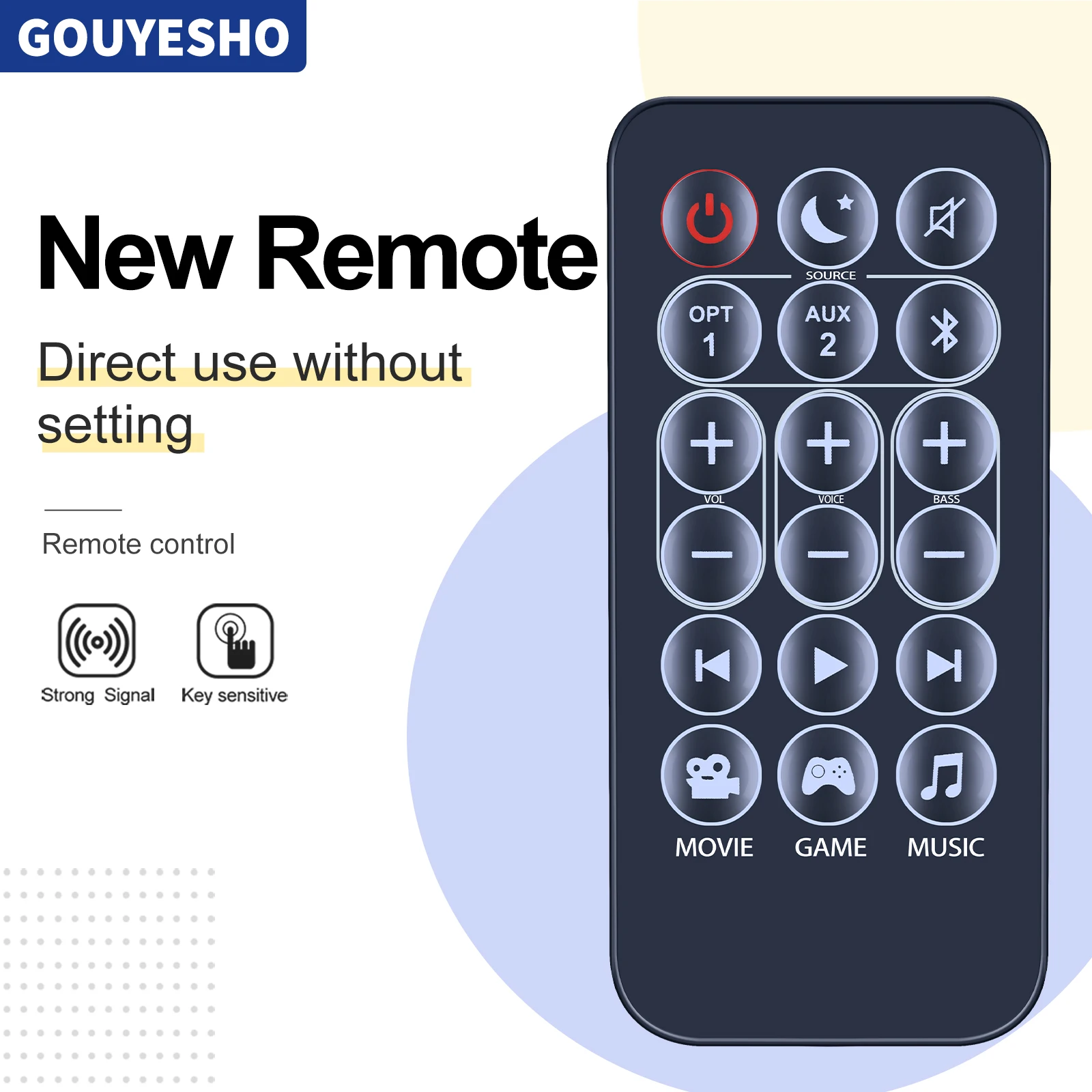 Nuevo Control remoto para barra de sonido Polk Signa Solo AM9230-A RE9220-1